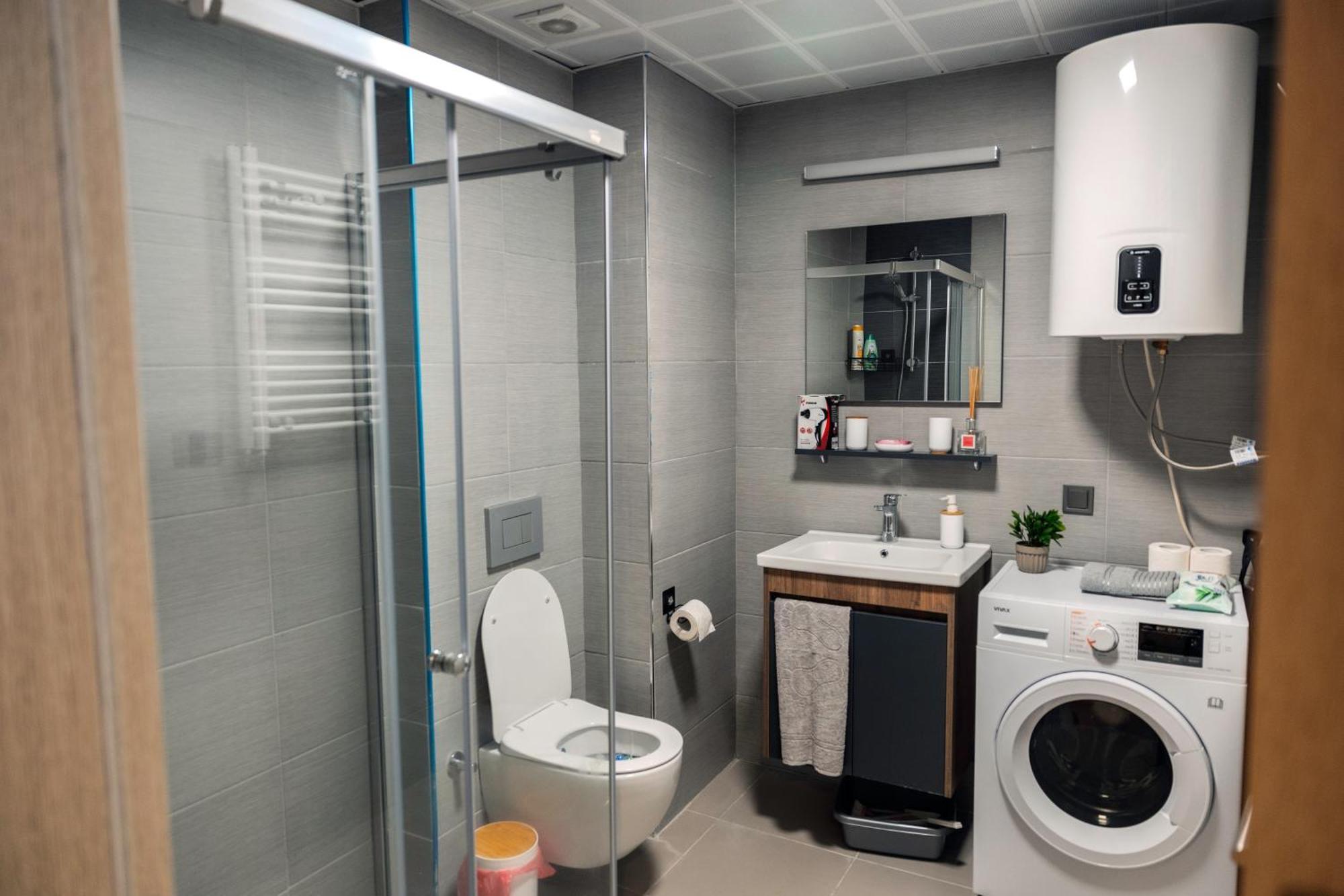 33Rd Floor Twin Apartments In Cevahir Sky City Complex With Pool, Spa, Fitness And Parking Included In Price Скопье Экстерьер фото